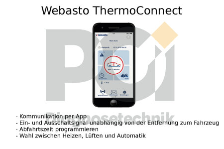 Plug&Play Standheizung Zuheizer mit Webasto ThermoConnect für VW