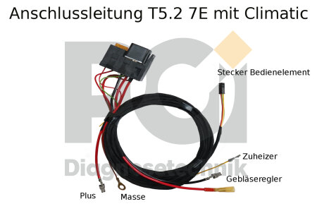 Standheizung Zuheizer Umrüstsatz Webasto Uhr 1533 für VW T5.2 7E Climatic -  PC, 169,00 €