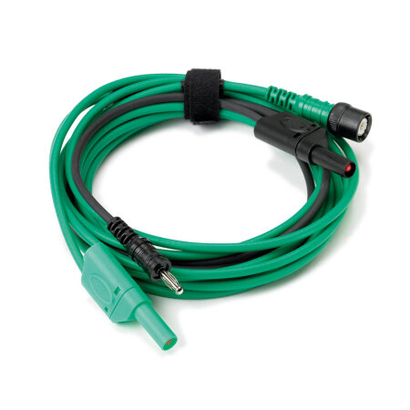 BNC to 4mm test lead 5m green