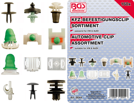 KFZ-Befestigungsclips 160 teilig (für Audi, VW)
