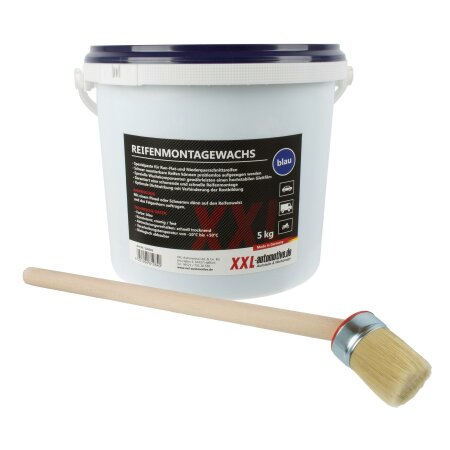 Reifenmontagepaste blau 5kg Runflat Reifen Reifenmontierpaste Wax + Pinsel