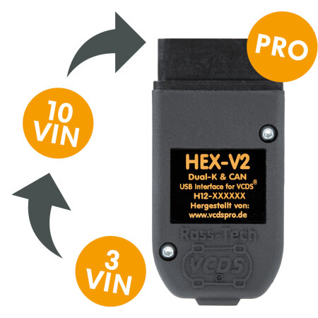 VIN Upgrade for Ross-Tech® HEX-V2®