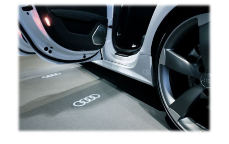 AUDI Q5 8R Türbeleuchtung Ringe Einstiegsleuchte LED Nachrüstpaket