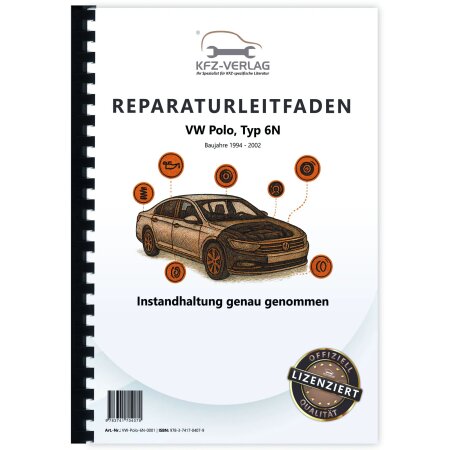 VW Polo 3 Typ 6N 1994-2002 Instandhaltung Inspektion Wartung Reparaturanleitung