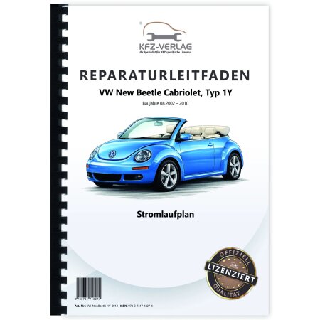 VW New Beetle Cabrio (03-10) Schaltplan Stromlaufplan Verkabelung Elektrik Pläne