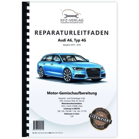 Audi A6 4G 2010-2018 Diesel Einspritz- und Vorglühanlage 2,0l Reparaturanleitung
