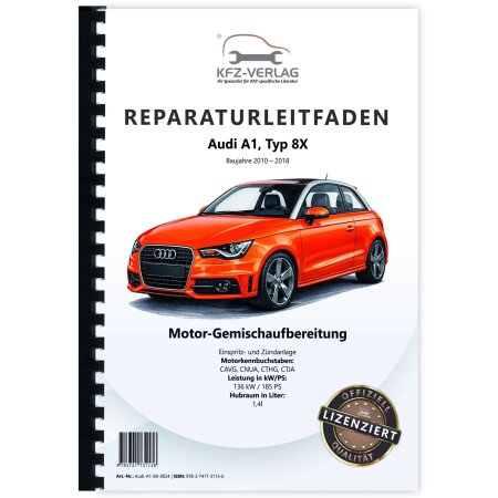 Reparaturanleitung Audi A1 Typ 8X 2010-2018 Benzin Einspritz- Zündanlage 185 PS