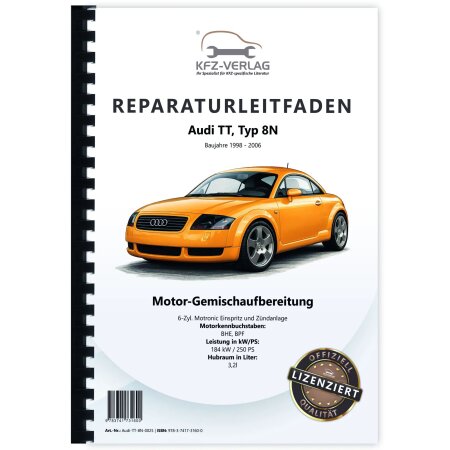 Audi TT 8N 1998-2006 Motronic Einspritz- Zündanlage 250 PS Reparaturanleitung
