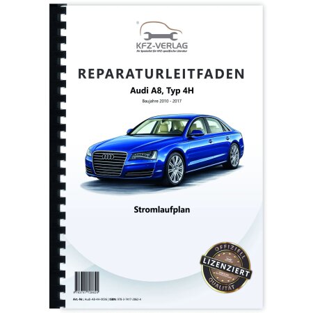 Audi A8 Typ 4H 2010-2017 Schaltplan Stromlaufplan Verkabelung Elektrik Pläne