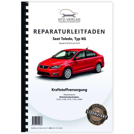 Reparaturanleitung Seat Toledo KG 2012-2019 Kraftstoffversorgung Dieselmotoren