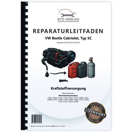 Reparaturanleitung VW Beetle Cabrio 5C (16-19) Kraftstoffversorgung Benzinmotor