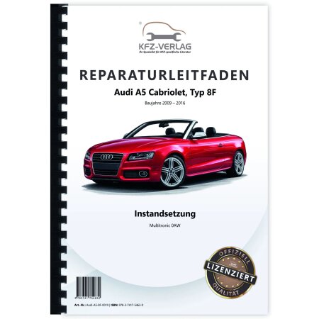 Audi A5 Typ 8F 2009-2016 Instandsetzung Multitronic 0AW Reparaturanleitung