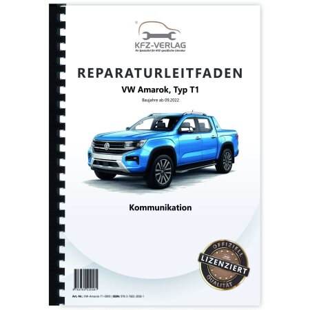Reparaturanleitung VW Amarok T1 ab 2022 Kommunikation Radio Telefon Navigation