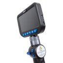 Inspektionskamera, Ø4 mm, mit LED und HD-Farb-Display, schwenkbar