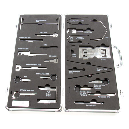 Professional Installation and Removal Set for Car Radios 46-piece