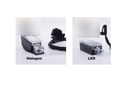 AUDI LED-Umbausatz Umbaupaket Halogen großer Stecker - LED kleiner Stecker