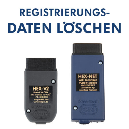 Change HEX-V2 / HEX-NET registration data