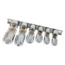 Steckschlüssel-Satz, geschlitzt, 6-tlg. 10-19 mm, 3/8"